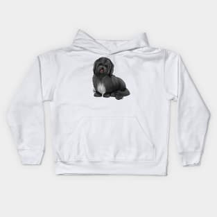 Dog - Havanese Dog - Black Kids Hoodie